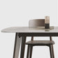 Retro Modern Rectangle Dining Site Table Stone Top 4-foot Oak Solid Wood Table Clearhalo 'Dining Tables & Seating' 'Dining Tables' 'dining_table' 'furn' 'furn_dining_table' 'Furniture' 'furniture_dining_table' 'Kitchen & Dining Furniture' 'kitchen' 'kitchen_dining_table' 4930375