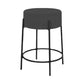 Modern Armless Backless Counter Stool Iron Cafe Bar Stool with Cushion and Pedal Dark Gray 1 Piece Clearhalo 'Bar Furniture' 'Bar Stools' 'bar_stools' 'furn' 'furn_bar_stools' 'Furniture' 'furniture_bar_stools' 'Kitchen & Dining Furniture' 4933676