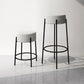 Modern Armless Backless Counter Stool Iron Cafe Bar Stool with Cushion and Pedal Clearhalo 'Bar Furniture' 'Bar Stools' 'bar_stools' 'furn' 'furn_bar_stools' 'Furniture' 'furniture_bar_stools' 'Kitchen & Dining Furniture' 4933678