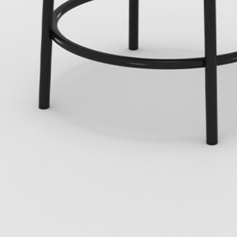 Modern Armless Backless Counter Stool Iron Cafe Bar Stool with Cushion and Pedal Clearhalo 'Bar Furniture' 'Bar Stools' 'bar_stools' 'furn' 'furn_bar_stools' 'Furniture' 'furniture_bar_stools' 'Kitchen & Dining Furniture' 4933689
