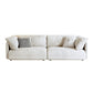 Scandinavian 31"H Beige Couch Upholstered Sofa with Pillow Top Arm 122"L x 39"W x 31"H Latex Clearhalo 'furn' 'furn_sofas' 'Furniture' 'furniture_sofas' 'Living Room Furniture' 'Sofa' 'sofas' 4933708