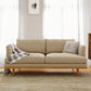 Living Room Cotton 2-seater Sofa Square Arm Standard Seating White Latex Clearhalo 'furn' 'furn_sofas' 'Furniture' 'furniture_sofas' 'Living Room Furniture' 'Sofa' 'sofas' 4933719