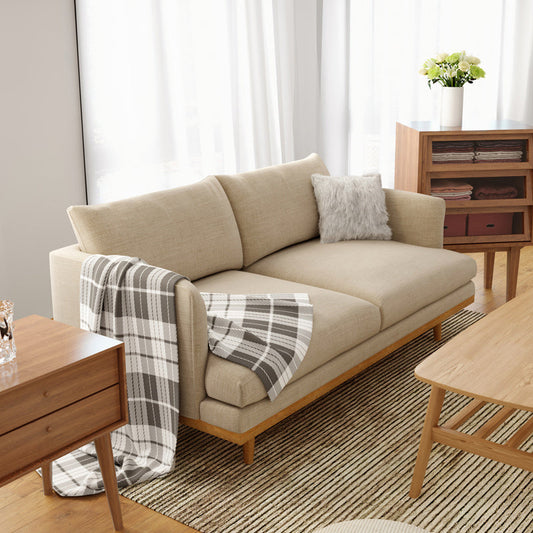 Living Room Cotton 2-seater Sofa Square Arm Standard Seating Clearhalo 'furn' 'furn_sofas' 'Furniture' 'furniture_sofas' 'Living Room Furniture' 'Sofa' 'sofas' 4933720