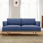 Living Room Cotton 2-seater Sofa Square Arm Standard Seating Blue Latex Clearhalo 'furn' 'furn_sofas' 'Furniture' 'furniture_sofas' 'Living Room Furniture' 'Sofa' 'sofas' 4933722
