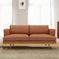 Living Room Cotton 2-seater Sofa Square Arm Standard Seating Orange Latex Clearhalo 'furn' 'furn_sofas' 'Furniture' 'furniture_sofas' 'Living Room Furniture' 'Sofa' 'sofas' 4933723
