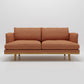 Living Room Cotton 2-seater Sofa Square Arm Standard Seating Orange Sponge Clearhalo 'furn' 'furn_sofas' 'Furniture' 'furniture_sofas' 'Living Room Furniture' 'Sofa' 'sofas' 4933727