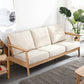 Scandinavian Cotton-Blend Beige Sofa Pillow Back Cushion Settee Clearhalo 'Furniture' 'furniture_sofas' 'Living Room Furniture' 'Sofa' 'sofas' 4933835