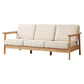 Scandinavian Cotton-Blend Beige Sofa Pillow Back Cushion Settee Clearhalo 'Furniture' 'furniture_sofas' 'Living Room Furniture' 'Sofa' 'sofas' 4933839