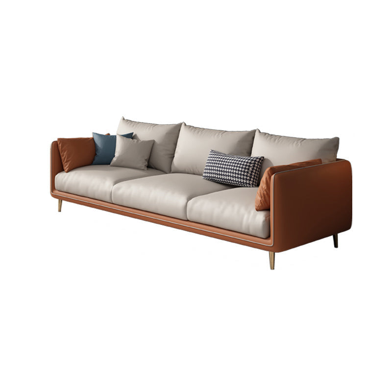 Stain-Resistant Living Room Sofa Pillow Top Arm Standard Settee 83"L x 33"W x 33.5"H Nappa Latex Clearhalo 'furn' 'furn_sofas' 'Furniture' 'furniture_sofas' 'Living Room Furniture' 'Sofa' 'sofas' 4933863
