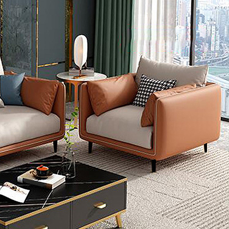 Stain-Resistant Living Room Sofa Pillow Top Arm Standard Settee 35"L x 33"W x 33.5"H Nappa Latex Clearhalo 'furn' 'furn_sofas' 'Furniture' 'furniture_sofas' 'Living Room Furniture' 'Sofa' 'sofas' 4933866