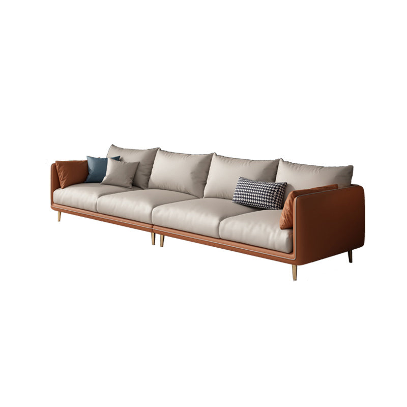 Stain-Resistant Living Room Sofa Pillow Top Arm Standard Settee 102"L x 33"W x 33.5"H Nappa Clearhalo 'furn' 'furn_sofas' 'Furniture' 'furniture_sofas' 'Living Room Furniture' 'Sofa' 'sofas' 4933868