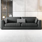 Contemporary Square Arm Couch Black Stain-Resistant Standard Sofa 83"L x 33"W x 32"H Genuine Leather Clearhalo 'furn' 'furn_sofas' 'Furniture' 'furniture_sofas' 'Living Room Furniture' 'Sofa' 'sofas' 4933899