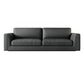 Contemporary Square Arm Couch Black Stain-Resistant Standard Sofa Clearhalo 'furn' 'furn_sofas' 'Furniture' 'furniture_sofas' 'Living Room Furniture' 'Sofa' 'sofas' 4933907