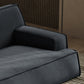 Living Room Square Arm Standard Sofa Dark Gray Cushion Back Couch Clearhalo 'furn' 'furn_sofas' 'Furniture' 'furniture_sofas' 'Living Room Furniture' 'Sofa' 'sofas' 4933923