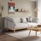 Living Room Cotton Couch Pillow Top Arm Sofa with Solid Wood Legs 79"L x 35"W x 30"H Grey Clearhalo 'furn' 'furn_sofas' 'Furniture' 'furniture_sofas' 'Living Room Furniture' 'Sofa' 'sofas' 4933932