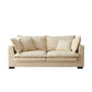 Nordic Cotton 2-seater Standard Sofa Square Arm Loveseat for Apartment Clearhalo 'furn' 'furn_sofas' 'Furniture' 'furniture_sofas' 'Living Room Furniture' 'Sofa' 'sofas' 4933954
