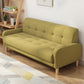 Contemporary Tufted Back Standard Sofa Square Arm Couch with Wooden Legs Green Clearhalo 'furn' 'furn_sofas' 'Furniture' 'furniture_sofas' 'Living Room Furniture' 'Sofa' 'sofas' 4933987
