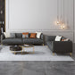 Contemporary Dark Gray Standard Sofa Faux Leather Sqaure Arm Couch Clearhalo 'furn' 'furn_sofas' 'Furniture' 'furniture_sofas' 'Living Room Furniture' 'Sofa' 'sofas' 4933998