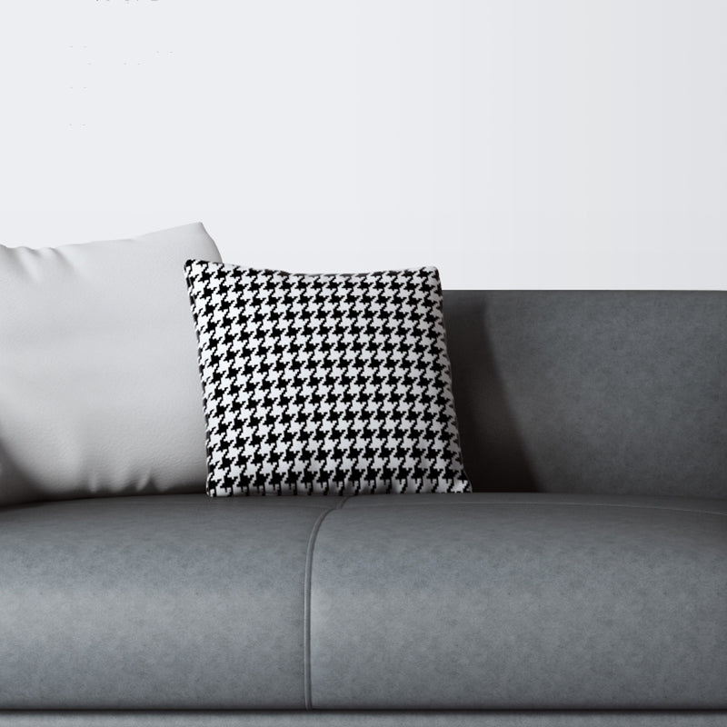 Contemporary Dark Gray Standard Sofa Faux Leather Sqaure Arm Couch Clearhalo 'furn' 'furn_sofas' 'Furniture' 'furniture_sofas' 'Living Room Furniture' 'Sofa' 'sofas' 4934005