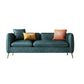 Modern Faux Leather Settee Square Arm Couch with Storage for 3 People Dark Green Sponge Clearhalo 'furn' 'furn_sofas' 'Furniture' 'furniture_sofas' 'Living Room Furniture' 'Sofa' 'sofas' 4934038