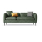 Modern Faux Leather Settee Square Arm Couch with Storage for 3 People Sage Green Clearhalo 'furn' 'furn_sofas' 'Furniture' 'furniture_sofas' 'Living Room Furniture' 'Sofa' 'sofas' 4934042