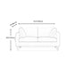 Contemporary Square Arm Couch Faux Leather Loveseat with Pillows Clearhalo 'furn' 'furn_sofas' 'Furniture' 'furniture_sofas' 'Living Room Furniture' 'Sofa' 'sofas' 4934072