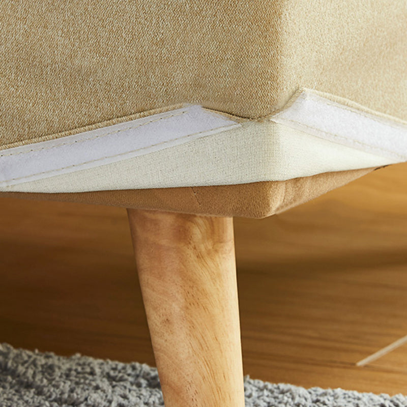 Nordic Square Arm Standard Sofa Slipcovered Couch with Pillows for 2 People Clearhalo 'Furniture' 'furniture_sofas' 'Living Room Furniture' 'Sofa' 'sofas' 4934085