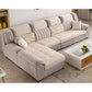 133.86"L x 70.87"W x 37.4"H Pillow Top Arm Sectional Pillow Back Sofa and Chaise Yellow-Brown Clearhalo 'furn' 'furn_sectionals' 'Furniture' 'furniture_sectionals' 'Living Room Furniture' 'Sectionals' 4934143