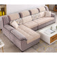 133.86"L x 70.87"W x 37.4"H Pillow Top Arm Sectional Pillow Back Sofa and Chaise Brown Clearhalo 'furn' 'furn_sectionals' 'Furniture' 'furniture_sectionals' 'Living Room Furniture' 'Sectionals' 4934145