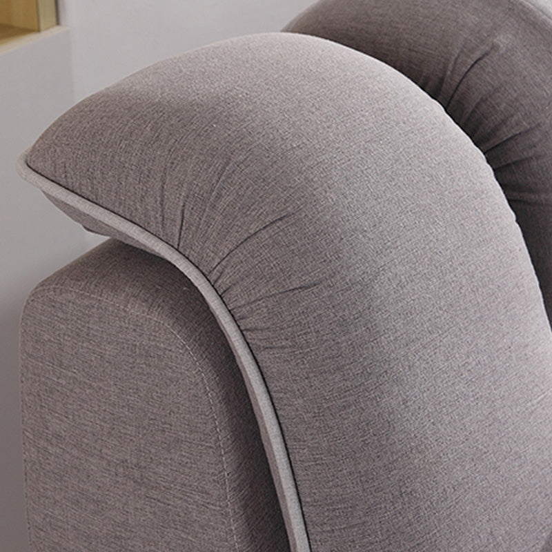 133.86"L x 70.87"W x 37.4"H Pillow Top Arm Sectional Pillow Back Sofa and Chaise Clearhalo 'furn' 'furn_sectionals' 'Furniture' 'furniture_sectionals' 'Living Room Furniture' 'Sectionals' 4934154