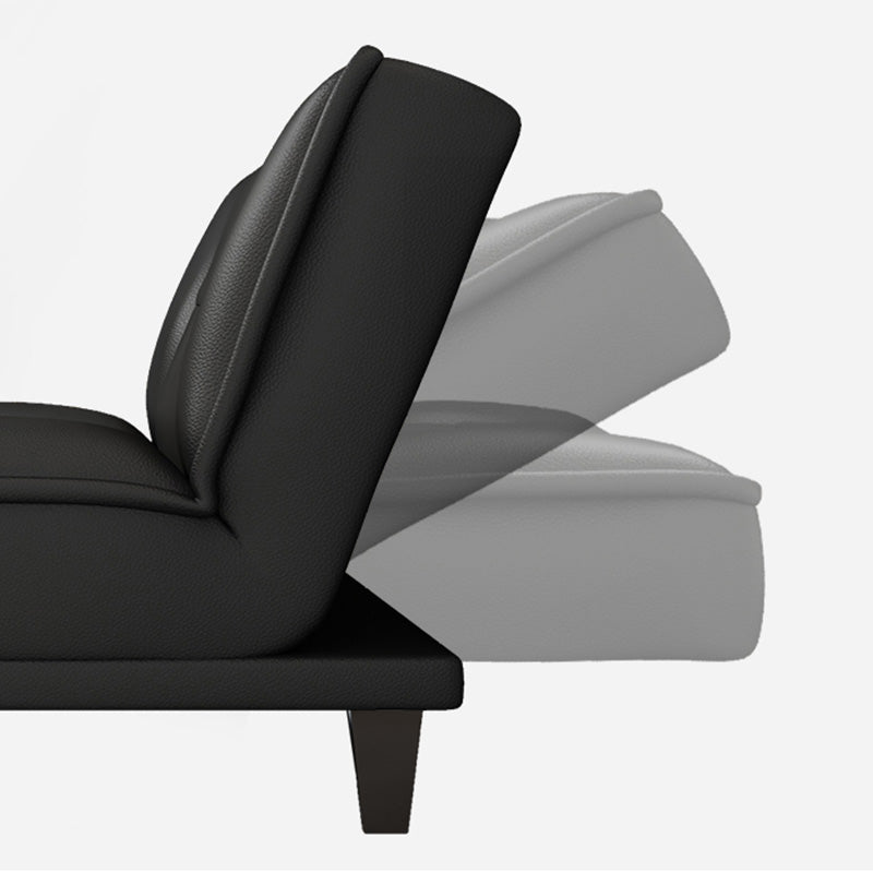 Contemporary Armless Sectional Leather Tufted Convertible Sofa for Living Room Clearhalo 'furn' 'furn_sectionals' 'Furniture' 'furniture_sectionals' 'Living Room Furniture' 'Sectionals' 4934213