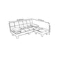 Contemporary Armless Sectional Leather Tufted Convertible Sofa for Living Room Clearhalo 'furn' 'furn_sectionals' 'Furniture' 'furniture_sectionals' 'Living Room Furniture' 'Sectionals' 4934225