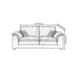 Fabric Pillow Top Arm Sectional 29.53"High Cushion Back Sofa, Black Clearhalo 'furn' 'furn_sectionals' 'Furniture' 'furniture_sectionals' 'Living Room Furniture' 'Sectionals' 4934289