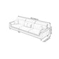 Faux Leather Pillow Top Arm Sectional 39.37"High Modern Sofa and Chaise Clearhalo 'furn' 'furn_sectionals' 'Furniture' 'furniture_sectionals' 'Living Room Furniture' 'Sectionals' 4934308