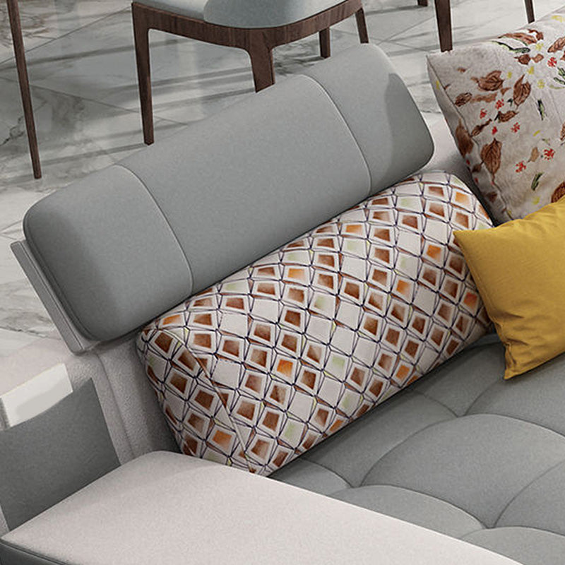 161.42"L x 98.43"W x 35.43"H Sofa Pillow Back Sectionals with Storage Clearhalo 'furn' 'furn_sectionals' 'Furniture' 'furniture_sectionals' 'Living Room Furniture' 'Sectionals' 4934362