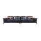Pillow Top Arm Sectionals 26.22"High Faux Leather Cushion Back Sofa, Black 140"L x 39"W x 36"H Horizontal Clearhalo 'furn' 'furn_sectionals' 'Furniture' 'furniture_sectionals' 'Living Room Furniture' 'Sectionals' 4934374