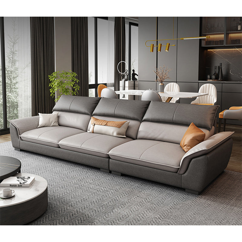 Modern Pillow Top Arm Sectional Sofa 35.43"HCushion Back Sofa 109"L x 39"W x 35"H Latex Without Ottoman Clearhalo 'furn' 'furn_sectionals' 'Furniture' 'furniture_sectionals' 'Living Room Furniture' 'Sectionals' 4934407