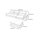 Modern Pillow Top Arm Sectional Sofa 35.43"HCushion Back Sofa Clearhalo 'furn' 'furn_sectionals' 'Furniture' 'furniture_sectionals' 'Living Room Furniture' 'Sectionals' 4934420