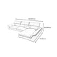 Modern Pillow Top Arm Sectional Sofa 35.43"HCushion Back Sofa Clearhalo 'furn' 'furn_sectionals' 'Furniture' 'furniture_sectionals' 'Living Room Furniture' 'Sectionals' 4934422