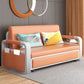 Contemporary Square Arm Removable Sofa Bed Metal Frame Sofa with Storage for Apartment Orange Clearhalo 'Furniture' 'furniture_sofas' 'Living Room Furniture' 'Sofa' 'sofas' 4934534