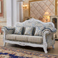 Traditional Rolled Arm Sofa Tufted Back Couch with Removable Cushions for Three People Light Blue-White Clearhalo 'Furniture' 'furniture_sofas' 'Living Room Furniture' 'Sofa' 'sofas' 4934579