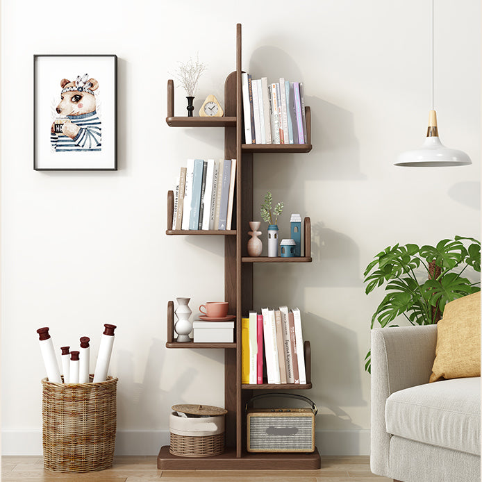 Modern Style Bookshelf Solid Wood Vertical Shelf Bookcase for Home Clearhalo 'Bookcases' 'furn' 'furn_bookcases' 'Furniture' 'furniture_bookcases' 'Office Furniture' 4936451