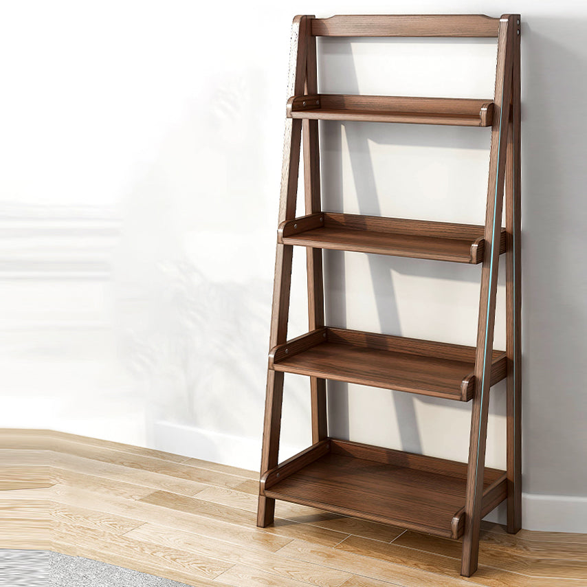 Modern Style Ladder Bookcase Open Back Solid Wood Bookshelf for Home Clearhalo 'Bookcases' 'furn' 'furn_bookcases' 'Furniture' 'furniture_bookcases' 'Office Furniture' 4936503
