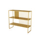 Modern & Contemporary Shelf Bookcase Metal Book Shelf for Study Room Light Yellow Clearhalo 'Bookcases' 'furn' 'furn_bookcases' 'Furniture' 'furniture_bookcases' 'Office Furniture' 4936522