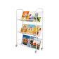 Modern Style Etagere Bookshelf Vertical Open Back Metal Bookcase for Home 27.2"L x 12.2"W x 41.7"H Clearhalo 'Bookcases' 'furn' 'furn_bookcases' 'Furniture' 'furniture_bookcases' 'Office Furniture' 4936538