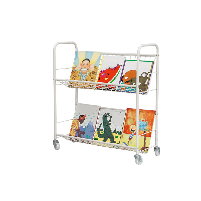 Modern Style Etagere Bookshelf Vertical Open Back Metal Bookcase for Home 27.2"L x 12.2"W x 29.9"H Clearhalo 'Bookcases' 'furn' 'furn_bookcases' 'Furniture' 'furniture_bookcases' 'Office Furniture' 4936539