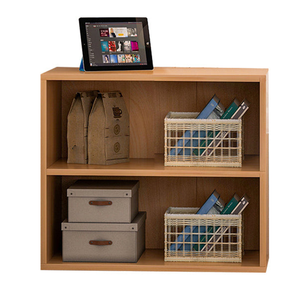 Modern Bookshelf Engineer Wood Standard Bookcase for Home Office 24"L x 12"W x 24"H Natural Clearhalo 'Bookcases' 'furn' 'furn_bookcases' 'Furniture' 'furniture_bookcases' 'Office Furniture' 4936559