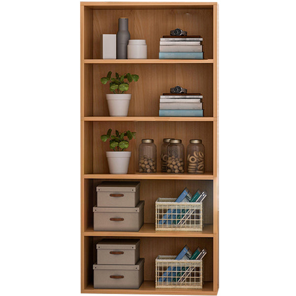 Modern Bookshelf Engineer Wood Standard Bookcase for Home Office 23.6"L x 11.8"W x 59.1"H Natural Clearhalo 'Bookcases' 'furn' 'furn_bookcases' 'Furniture' 'furniture_bookcases' 'Office Furniture' 4936564