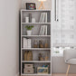 Modern Bookshelf Engineer Wood Standard Bookcase for Home Office 23.6"L x 11.8"W x 59.1"H White Clearhalo 'Bookcases' 'furn' 'furn_bookcases' 'Furniture' 'furniture_bookcases' 'Office Furniture' 4936574