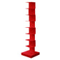 13.78"W Bookshelf Contemporary Style Invisible Bookcase for Office Study Room 13.8"L x 13.8"W x 56.7"H Red Clearhalo 'Bookcases' 'furn' 'furn_bookcases' 'Furniture' 'furniture_bookcases' 'Office Furniture' 4936586